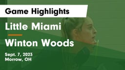 Little Miami  vs Winton Woods  Game Highlights - Sept. 7, 2023