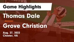 Thomas Dale  vs Grove Christian Game Highlights - Aug. 27, 2022