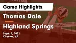 Thomas Dale  vs Highland Springs Game Highlights - Sept. 6, 2022