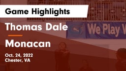 Thomas Dale  vs Monacan Game Highlights - Oct. 24, 2022