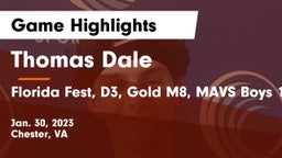 Thomas Dale  vs Florida Fest, D3, Gold M8, MAVS Boys 16 Red Game Highlights - Jan. 30, 2023