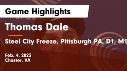 Thomas Dale  vs Steel City Freeze, Pittsburgh PA, D1, M1, LVC 16 Blue Game Highlights - Feb. 4, 2023