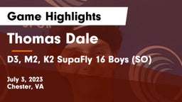 Thomas Dale  vs D3, M2, K2 SupaFly 16 Boys (SO) Game Highlights - July 3, 2023