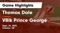 Thomas Dale  vs VBlk Prince George Game Highlights - Sept. 26, 2023