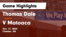 Thomas Dale  vs V Matoaca Game Highlights - Oct. 17, 2023