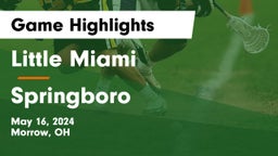 Little Miami  vs Springboro  Game Highlights - May 16, 2024