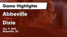 Abbeville  vs Dixie  Game Highlights - Oct. 9, 2023