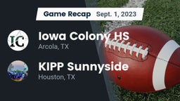 Recap: Iowa Colony HS vs. KIPP Sunnyside  2023