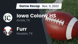 Recap: Iowa Colony HS vs. Furr  2023