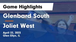 Glenbard South  vs Joliet West  Game Highlights - April 22, 2023
