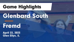 Glenbard South  vs Fremd  Game Highlights - April 22, 2023