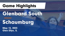 Glenbard South  vs Schaumburg  Game Highlights - May 13, 2023