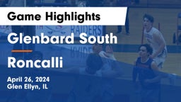 Glenbard South  vs Roncalli  Game Highlights - April 26, 2024