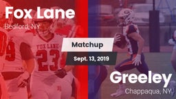 Matchup: Fox Lane  vs. Greeley  2019