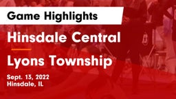 Hinsdale Central  vs Lyons Township  Game Highlights - Sept. 13, 2022