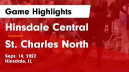 Hinsdale Central  vs St. Charles North  Game Highlights - Sept. 14, 2022