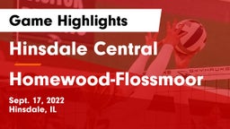 Hinsdale Central  vs Homewood-Flossmoor  Game Highlights - Sept. 17, 2022