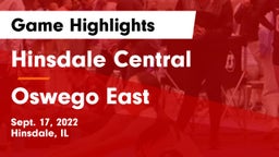 Hinsdale Central  vs Oswego East  Game Highlights - Sept. 17, 2022