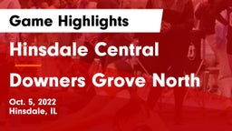 Hinsdale Central  vs Downers Grove North  Game Highlights - Oct. 5, 2022