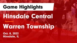 Hinsdale Central  vs Warren Township  Game Highlights - Oct. 8, 2022