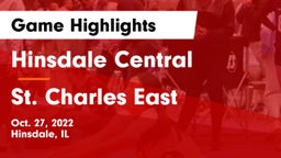 Hinsdale Central  vs St. Charles East  Game Highlights - Oct. 27, 2022
