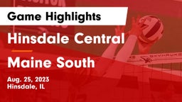 Hinsdale Central  vs Maine South  Game Highlights - Aug. 25, 2023