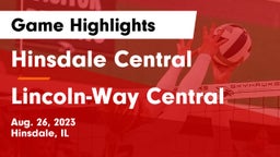 Hinsdale Central  vs Lincoln-Way Central  Game Highlights - Aug. 26, 2023