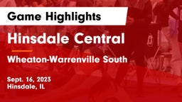 Hinsdale Central  vs Wheaton-Warrenville South  Game Highlights - Sept. 16, 2023