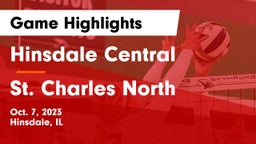 Hinsdale Central  vs St. Charles North  Game Highlights - Oct. 7, 2023
