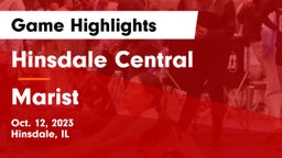 Hinsdale Central  vs Marist  Game Highlights - Oct. 12, 2023
