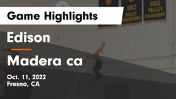 Edison  vs Madera ca Game Highlights - Oct. 11, 2022