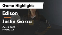 Edison  vs Justin Garza  Game Highlights - Oct. 5, 2023