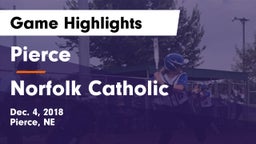 Pierce  vs Norfolk Catholic  Game Highlights - Dec. 4, 2018