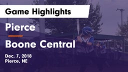 Pierce  vs Boone Central  Game Highlights - Dec. 7, 2018