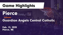 Pierce  vs Guardian Angels Central Catholic Game Highlights - Feb. 13, 2020