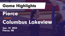 Pierce  vs Columbus Lakeview  Game Highlights - Jan. 19, 2024