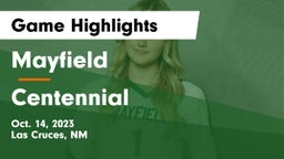 Mayfield  vs Centennial  Game Highlights - Oct. 14, 2023