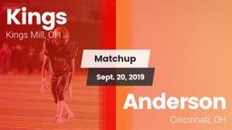 Matchup: Kings  vs. Anderson  2019