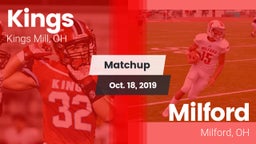 Matchup: Kings  vs. Milford  2019