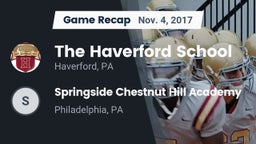 Recap: The Haverford School vs. Springside Chestnut Hill Academy  2017
