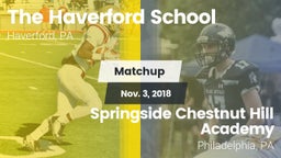 Matchup: The Haverford School vs. Springside Chestnut Hill Academy  2018