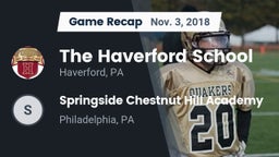 Recap: The Haverford School vs. Springside Chestnut Hill Academy  2018
