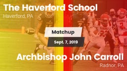Matchup: The Haverford School vs. Archbishop John Carroll  2019