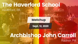 Matchup: The Haverford School vs. Archbishop John Carroll  2020