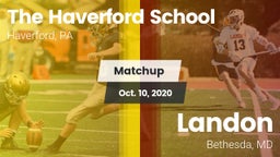 Matchup: The Haverford School vs. Landon  2020