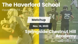 Matchup: The Haverford School vs. Springside Chestnut Hill Academy  2020