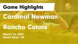 Cardinal Newman  vs Rancho Cotate  Game Highlights - March 14, 2024