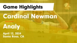 Cardinal Newman  vs Analy  Game Highlights - April 12, 2024