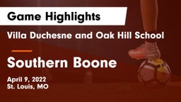 Villa Duchesne and Oak Hill School vs Southern Boone  Game Highlights - April 9, 2022