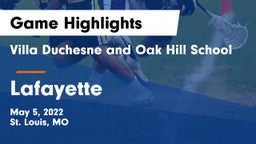 Villa Duchesne and Oak Hill School vs Lafayette  Game Highlights - May 5, 2022